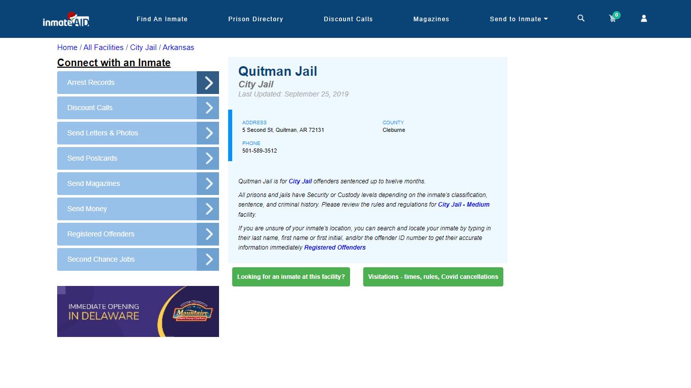 Quitman Jail | Inmate Locator